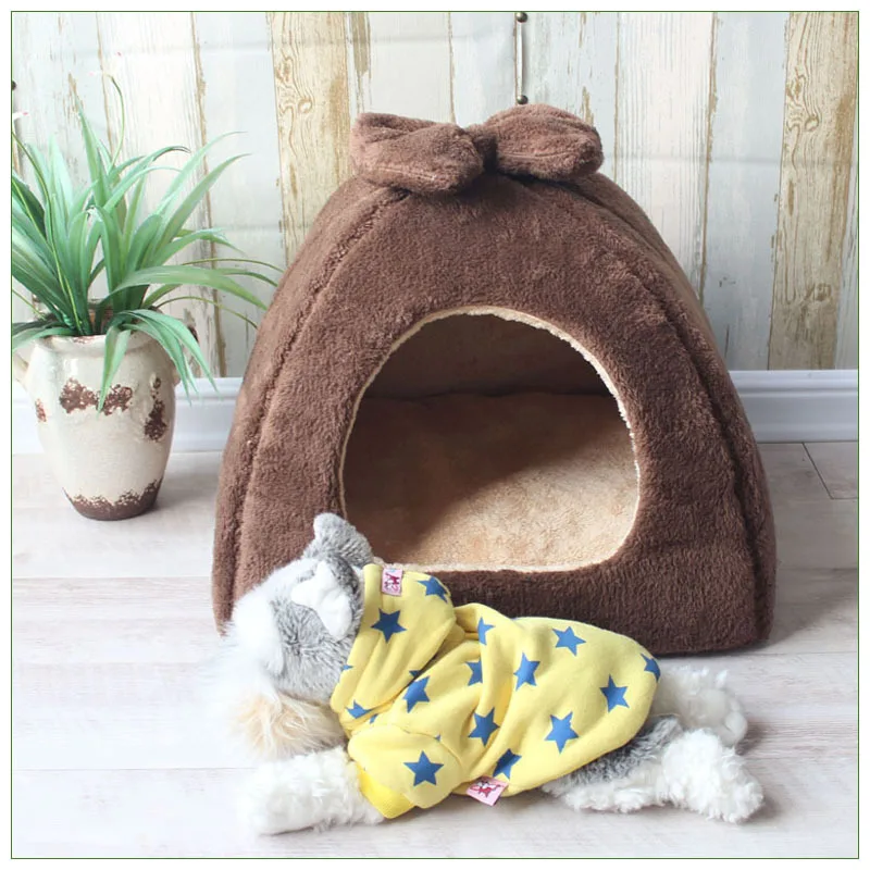 Winter Warme Haustier Hund Haus Katze Bett Matte Abnehmbare Zwinger Nest Haustier Korb Weiche Bequeme Kätzchen Schlafen Haustier Nest Katzen Produkt – Detail 2