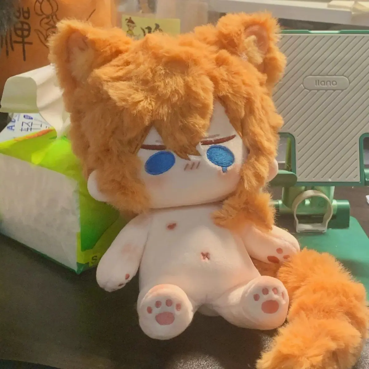 

Kawaii Bungo Stray Dogs Plush Toys Cartoon Cotton Doll Magnetic Tail Soft Stuffed Plushie Dolls Anime Figure Children Girl Toys