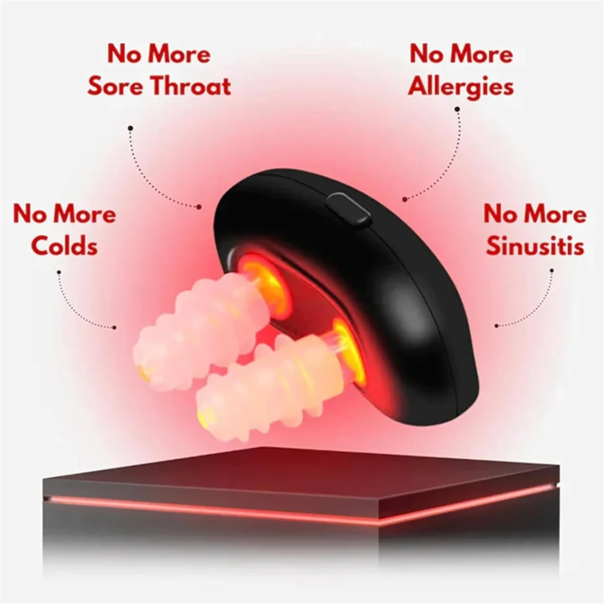 3PCS Intelligent Infrared Nasal Soothing Device Allergic Chronic Rhinitis Device Infrared Rhinitis Device