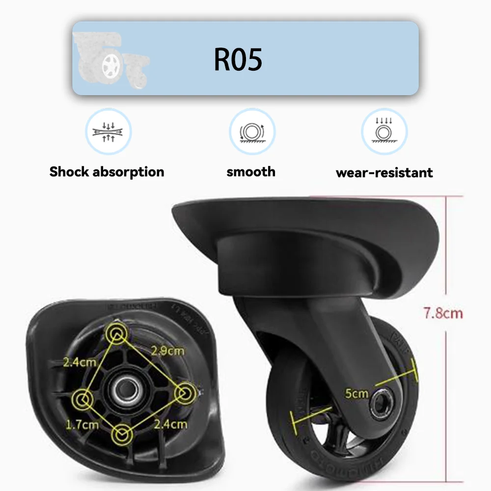 

Suitable for Samsonite Suitcase Wheels Universal Wheels Trolley Travel Wheels R05