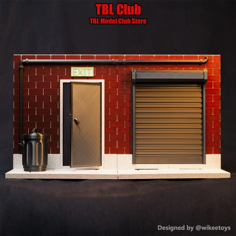 Wikeetoys 1/12 مقياس ملحق صغير دمية التصوير خلفية مجلس عرض الشارع الأمريكي لجندي عمل الشكل 6 بوصة #1