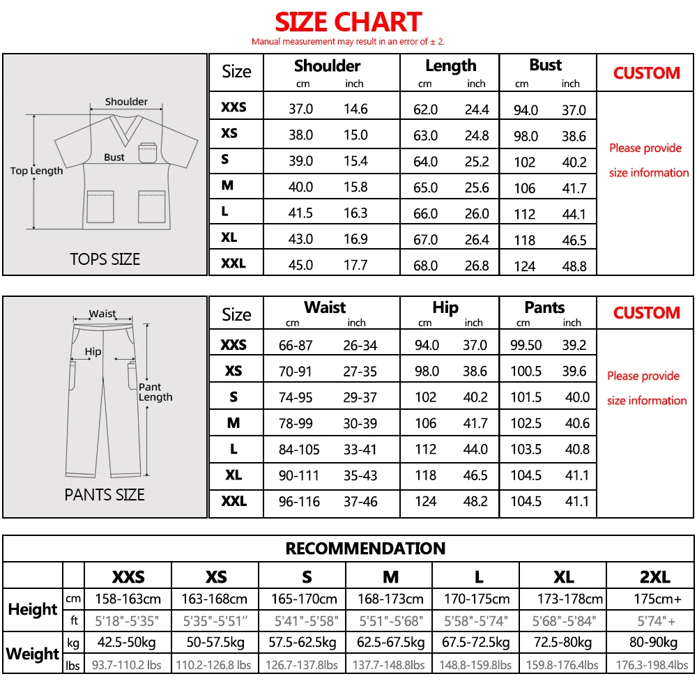 Damski strój medyczny KUNGFU, bluzka z dekoltem w serek, uniform pielęgniarski, odzież medyczna do kliniki, wysokiej jakości, modny, klasyczny krój, top + spodnie