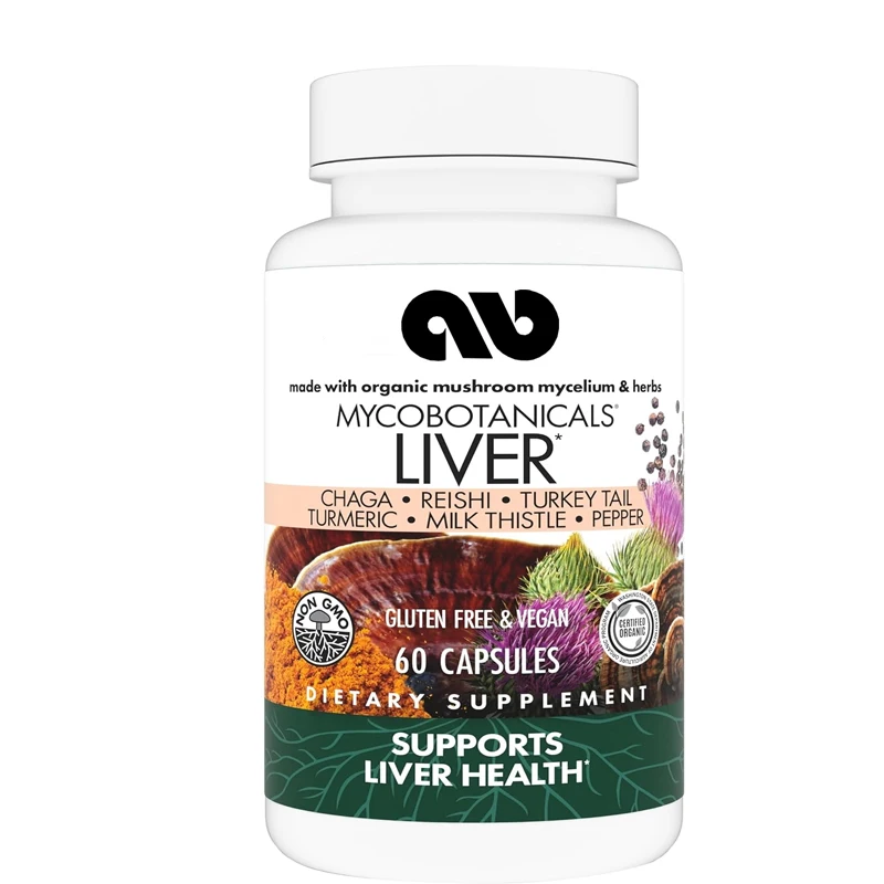 MycoBotanicals Liver Capsules - Liver with Milk Thistle and Ginger Root -60 capsules