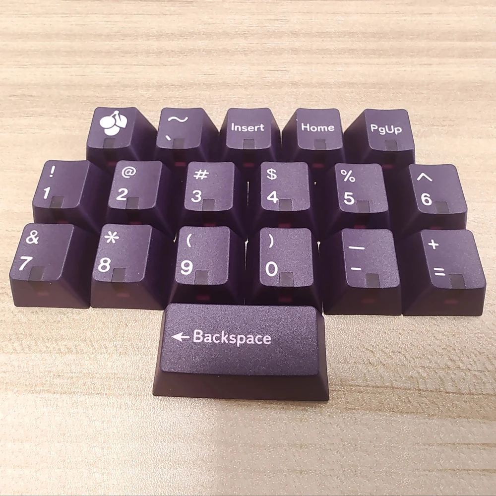 18 Keys Blue Alert Red Alert Digital Symbol Area Light Key cap R4 Profile PBT Dye Sublimation Retro Personalized Keycaps