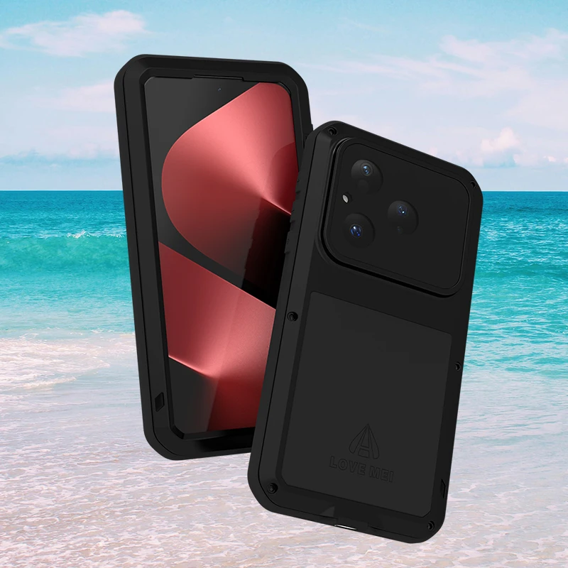 

LOVE MEI противоударные грязезащитные водонепроницаемые чехлы для Huawei Pura80 Pura70 Ultra P60 Art P50 Pro plus, металлический бронированный чехол