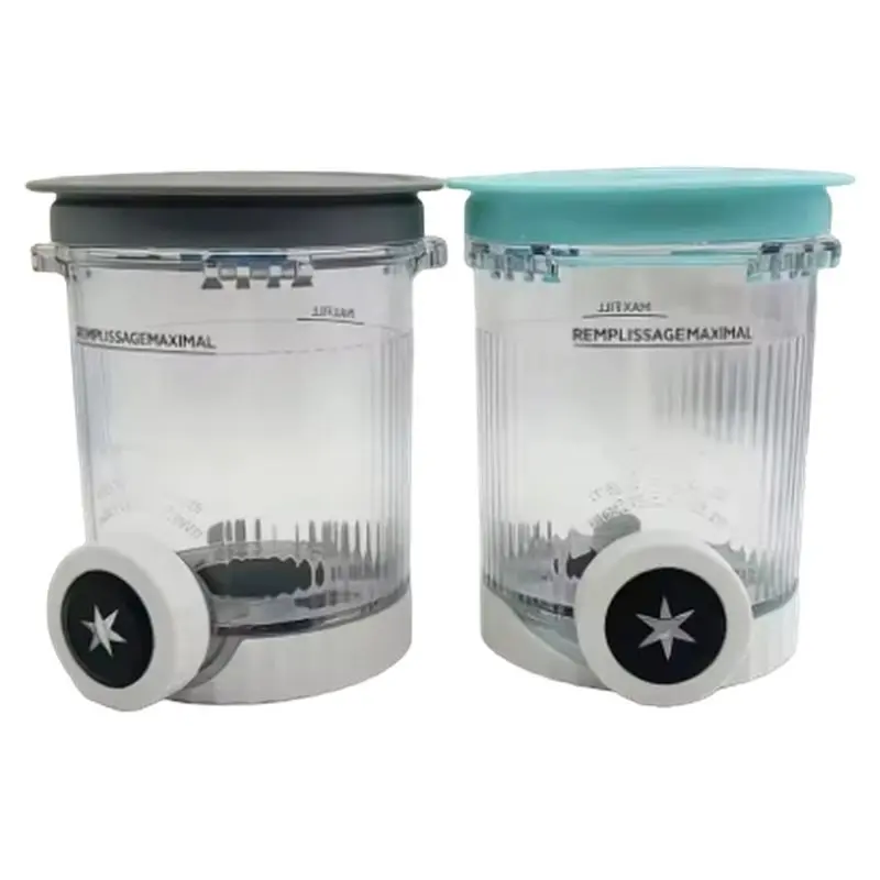 N96R BPA-Free For NC700 701 Series For Ninja Swirl& Soft Serve Ice Cream Maker 2Pcs For Ninja Creami Containers