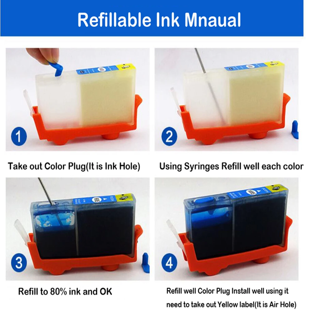 einkshop BCI-3 BCI-6 BCI-3e Refillable Ink Cartridges For Canon IP4000 IP5000 I860 MP870 MP710 MP780 MP760 MP750 BJC 3000 6000