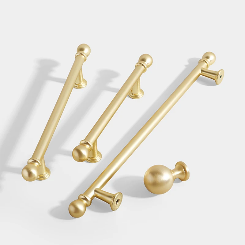 Gold Kitchen Closet Handles Dresser Furniture Handle Vintage Drawer Cabinets Knobs Handles Door Pulls Cupboard Wardrobe Handles