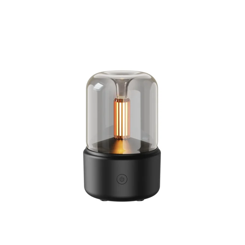 A59E-120ML Candlelight Aromas Diffuser USB Home Air Humidifier Cool Mist Maker Fogger Essential Oils LED Night Light