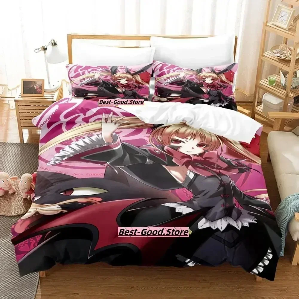 

Lord of Vermillion 3D Anime Bedding set Printed Duvet Cover Pillowcase Single Double Queen Super King Size Sets