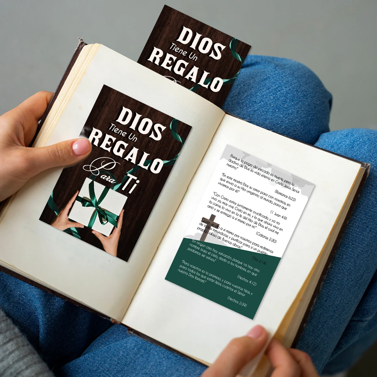 100 Stück spanische Evangeliumskarten – Bibelvers, christliche Taschenbahn-Planskarte für Kirchenreduzierung, spirituelles Ermutigungsgeschenk – Detail 5