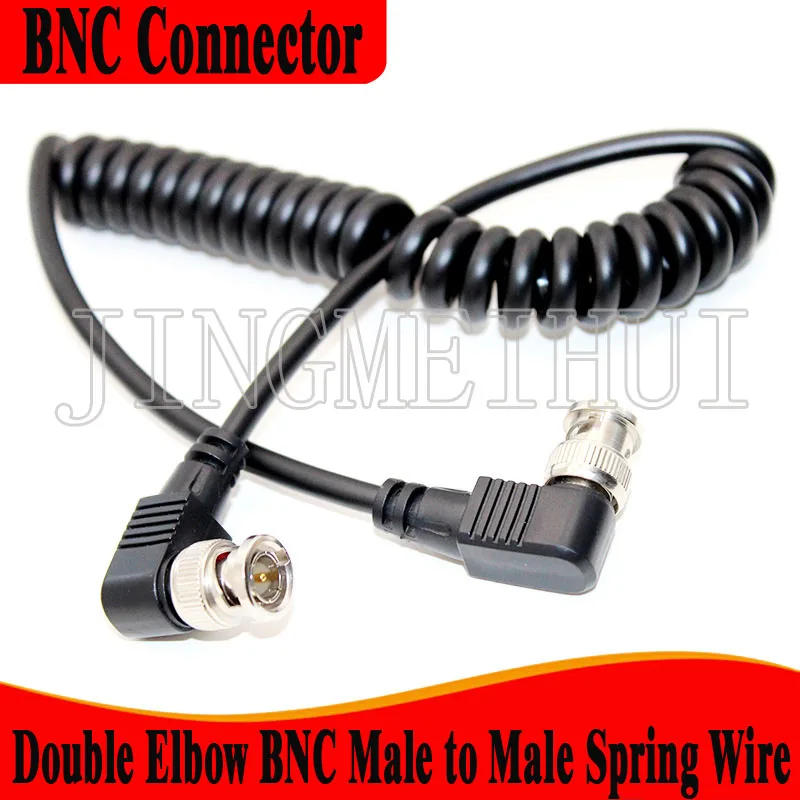 Coaxial HD-SDI HD video connection cable BNC male to male camera video connection cable double male spring cable