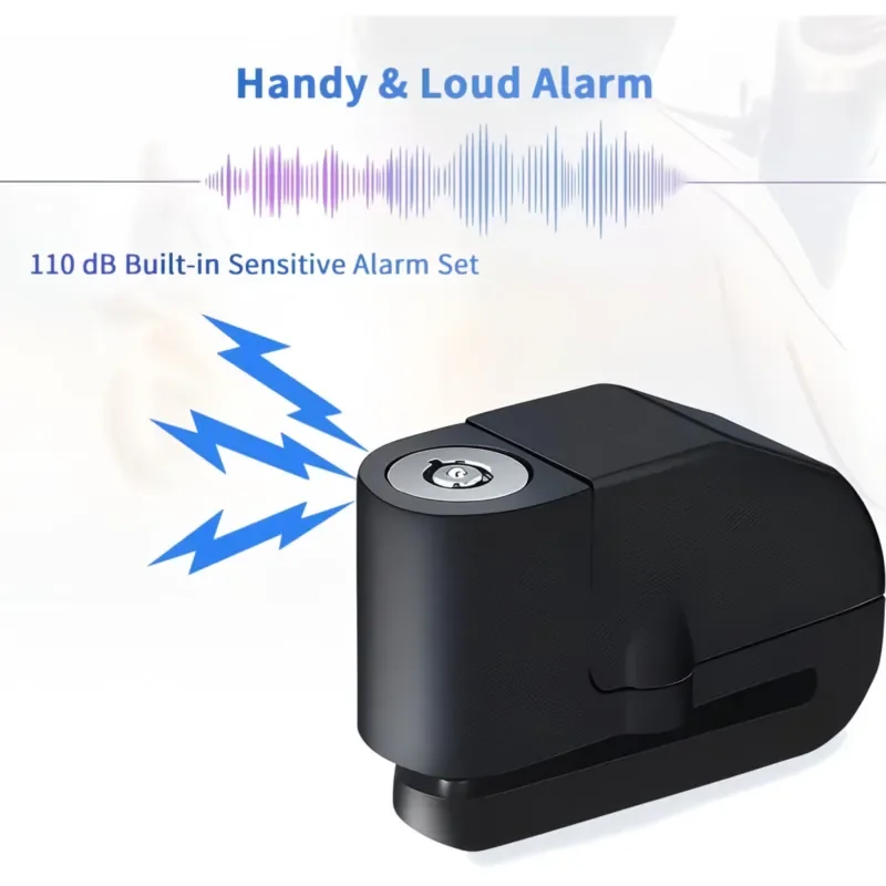 Motorcycle Scooter Bicycle Anti-theft Wheel Disc Brake Lock Security Alarm