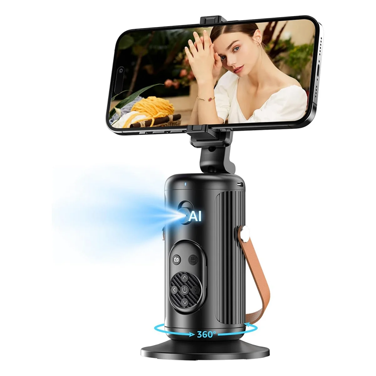 T36C Q04 Gimbal Fully Automatic Follower with Remote Control Mobile Phone Holder Stabilizer AI Smart Face Mobile Phone Gimbal