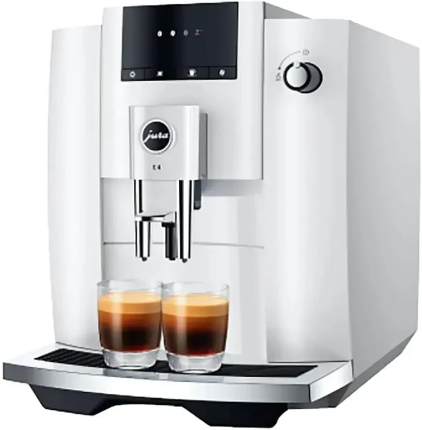Jura E4 Piano White Automatic Coffee Machine Premium Espresso Maker