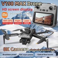 Xiaomi V198MAX GPS Drone 8K Professional HD Dual Camera 5G Wifi Photography Brushless Foldable Quadcopter RC Distance Dron Toy