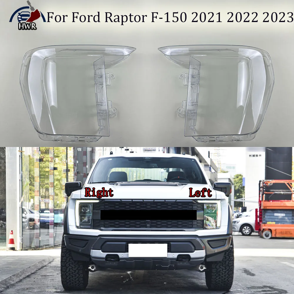 

Car Front Headlight Lens Cover Auto Headlamps Lampcover Transparent Lampshades Lamp Shell For Ford Raptor F-150 2021 2022 2023