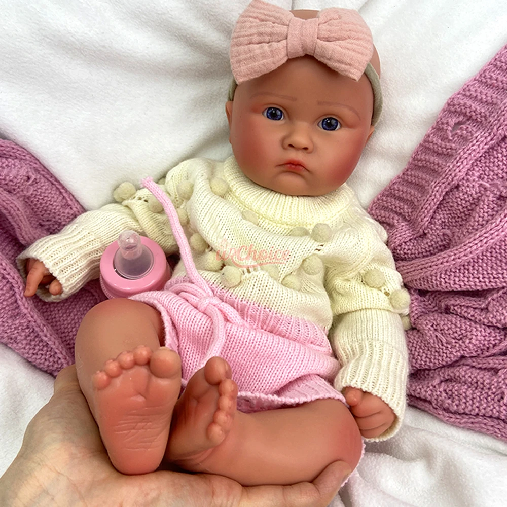 Entzückende Künstler-Kollektion, 45,7 cm, Silikon, wiedergeborenes Baby, handgefertigte wiedergeborene Puppe, lebensechte Neugeborene, perfektes Geschenk für Puppenliebhaber