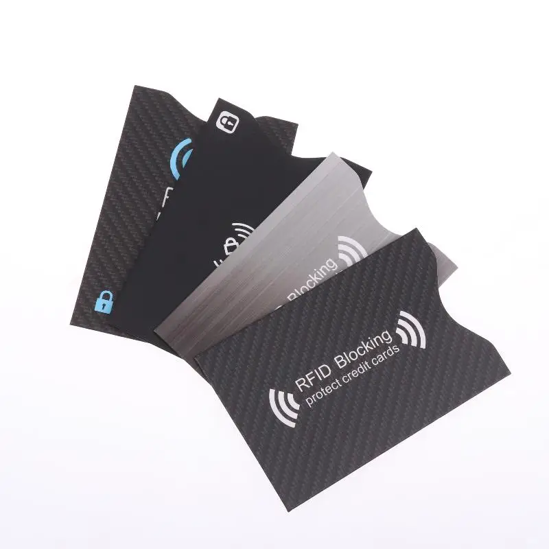1 قطعة يغطي حماية حافظة بطاقات البنك موضة لبطاقة الائتمان RFID حامي حجب حامل البطاقة كم