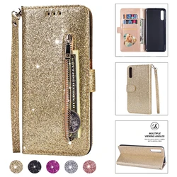 Fashion Glitter Leather Wallet Flip Case Cover For Samsung Note 20 Ultra 10 Plus M20 M23 M51 A72 A71 A70 A54 A53 A52 A51 A34 A33