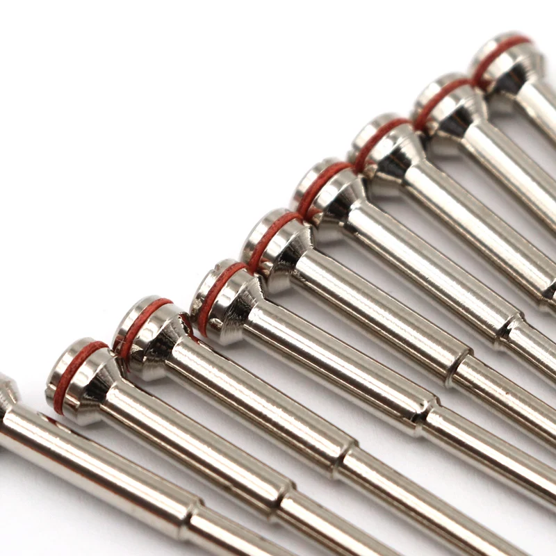 10pcs Dental Polishing Shank Mandrel High Hardness Bipolar Professional Disc Mandrel Shank Dental Drills for Oral Care