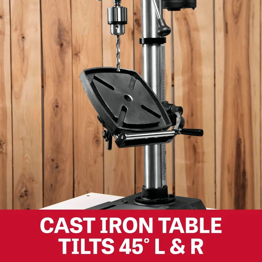 

12-Inch Benchtop Drill Press, Variable Speed, 1/2 HP, 115V 1Ph (Model JWDP-12)