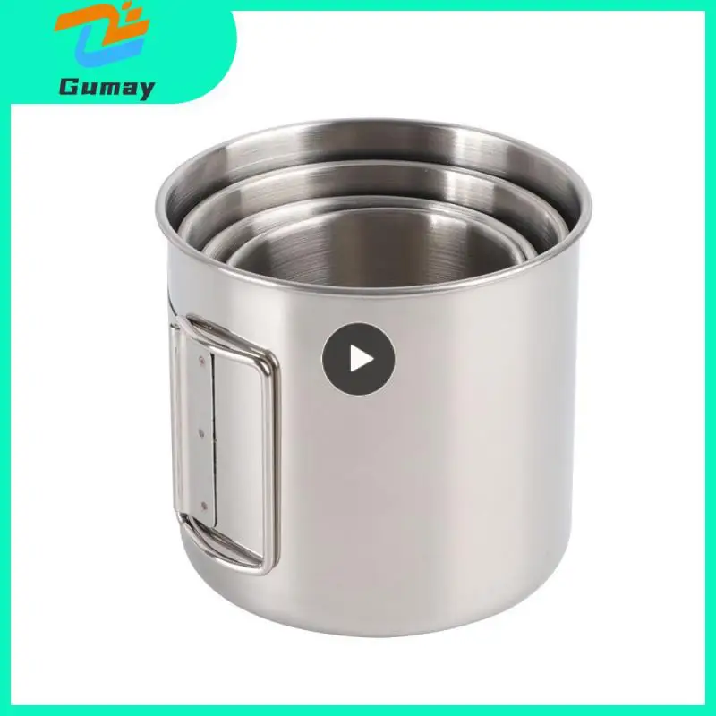 480ml Water Cup Foldable Anti-scalding Aluminum Camping Cup Outdoor Travel Picnic Drinking Mug Tableware Cooking Supplies