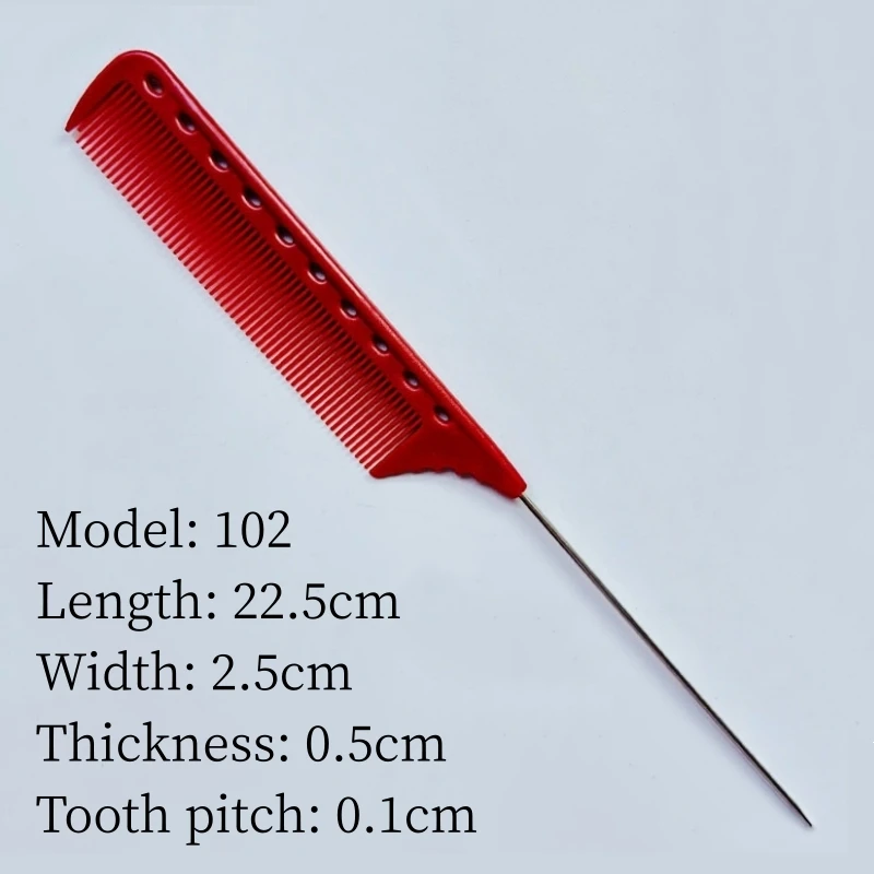 Spitzer Kamm, Friseursalon, Friseurkamm, Friseur, Stahlnadel, spitzer Schwanzkämme, Friseursalon, professionelles Styling, Haarbürste – Detail 16