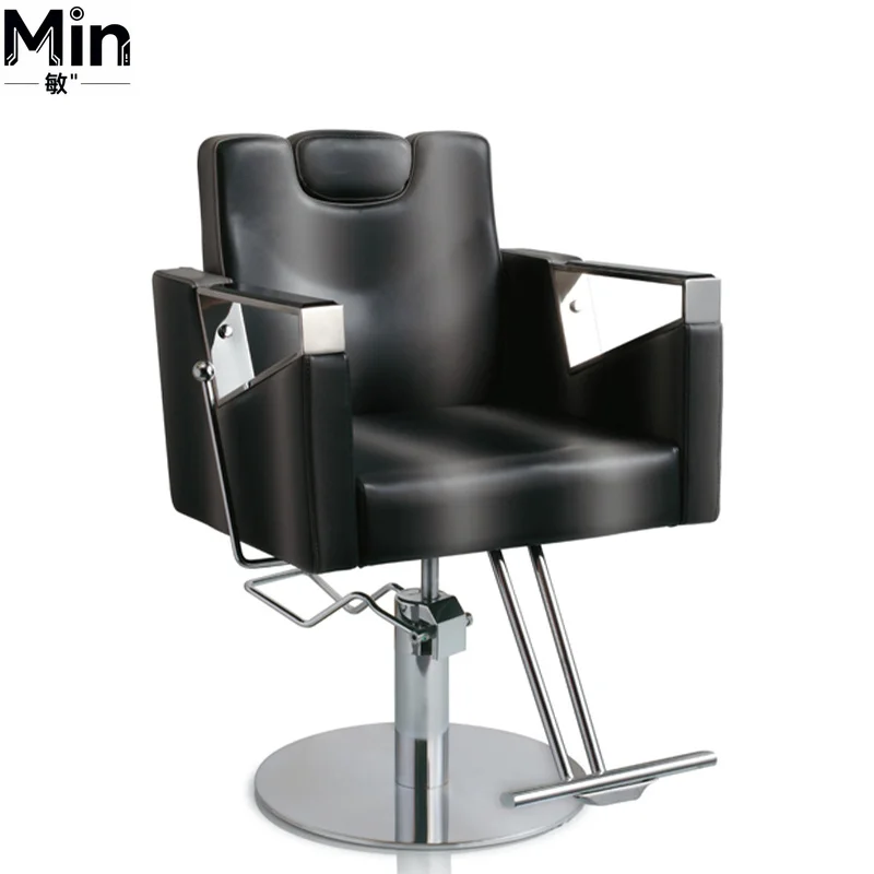 Modern Hydraulic Reclining Barber Chair 360 Degree Rotation Heavy Metal Salon Chair for Men Women Barber Shop School Hotel