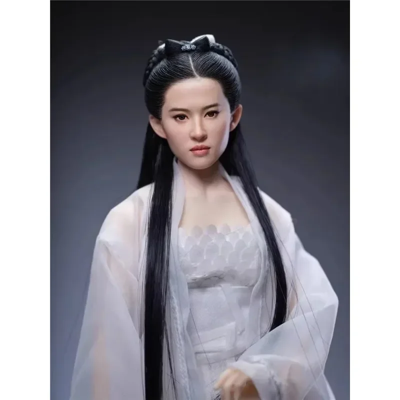 Z6TOYS Z006 1/6 LiuYifei 머리 조각 여성 군인 머리 조각, 고대 스타 모델 핏 12 인치 액션 피규어, Suntan Tbl Ph 바디