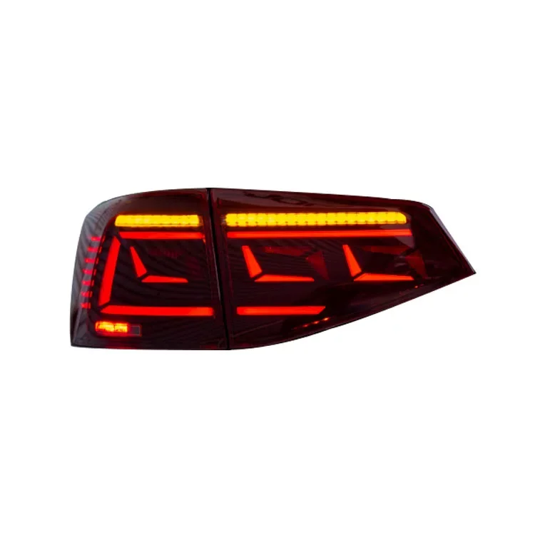 HOSI  Full LED Tail Lights Assembly Car Back Rear LED Tail Light Lamp Taillight For VW Jetta 2015- 2018