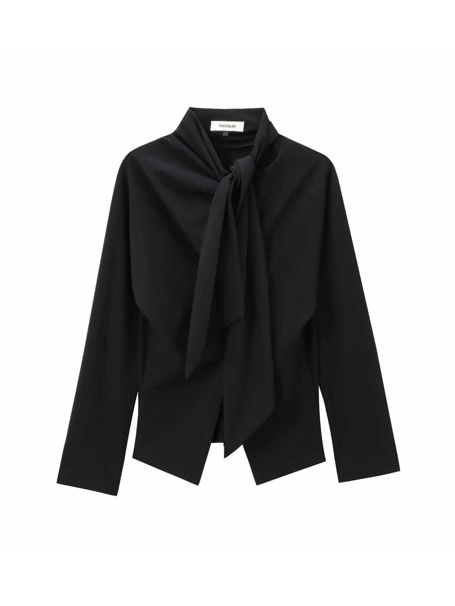 

Женские черные готические рубашки и блузки с длинными рукавами, винтажные элегантные офисные женские рубашки на шнуровке Y2k 2000-х годов, осенняя одежда