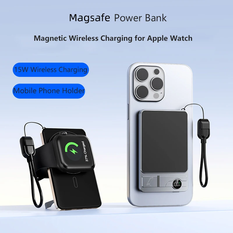 

10000mAh MagSafe Power Bank 15W Magnetic Wireless 22.5W Fast Charging for iPhone 16 15 Xiaomi Samsung Portable Charger Powerbank