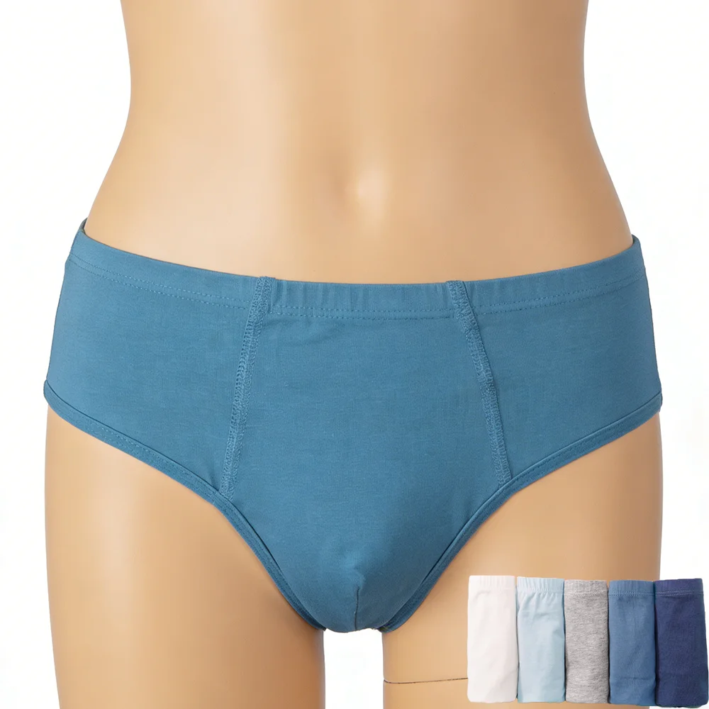 3/5PCS Boys' Underpants Solid Color Cotton Shorts Kids Boxers Breathable Briefs Teenager Elastic Waistband Comfoteable Panties