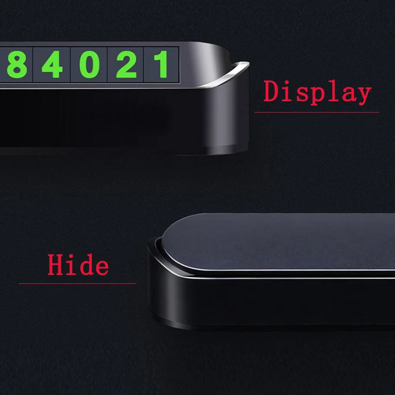 Luminous Car Temporary Parking Card Phone Number Card Plate Telephone Number Car Park Stop Sticker Car Styling Auto Accessories
