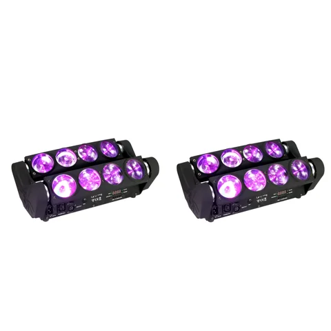 2 adet 8x15W 4in1 RGBW ışın hareketli kafa yıkama DJ Bar Strobe sahne efektleri Led örümcek ışık