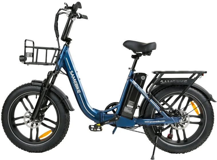 SAMEBIKE C05Pro Elektrische fiets 500W motor 36V13AH Batterij Opvouwbare aluminium elektrische fiets Sneeuw 20*4.0-In Fat Tire E-bike
