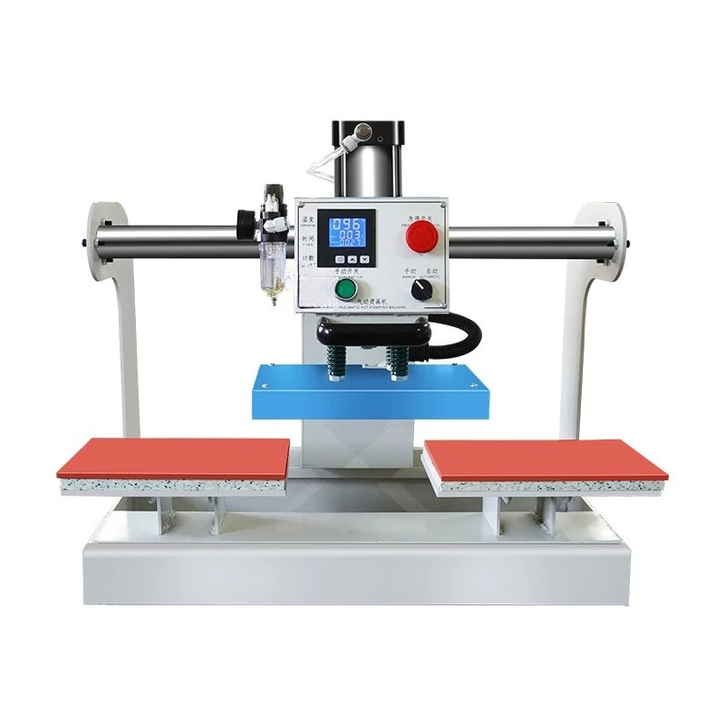 

15X15cm Pneumatic Double Station Small Heat Transfer Machine Clothing Heat Transfer Press Press Press Marking