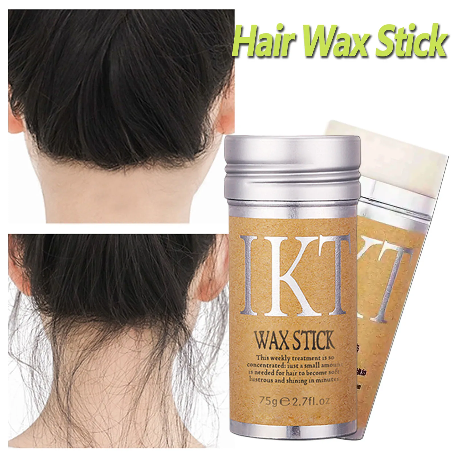 Hair Wax Stick For Wig Professional Hair Wax Stick Gel Cream Non-Greasy Style Hair Wax Stick For Men Women Broken Hair Artifact