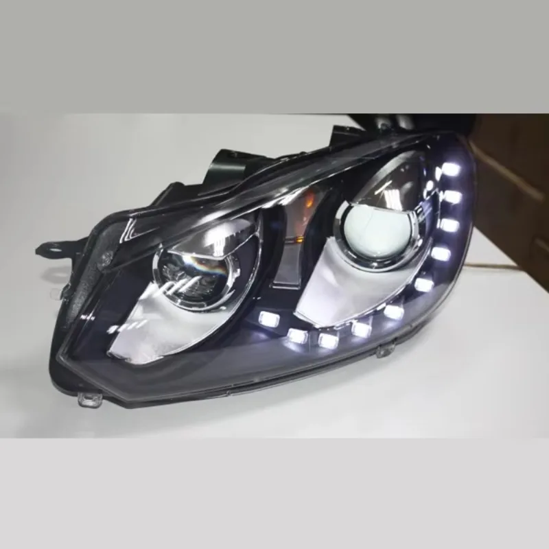 For Golf 6 10 Pcs LED Head Light Bi Xenon Projector Lens 2009-2012 Year V1 Type