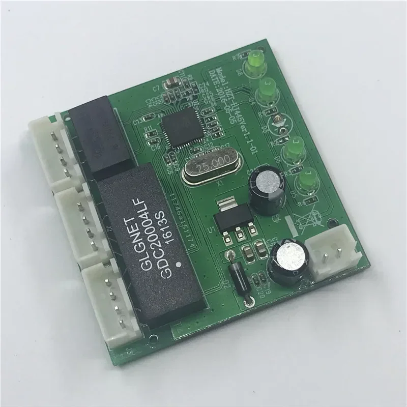 Modulo interruttore OME a 3 porte PCBA Modulo PCBA UTP con intestazione a 4 pin con display a LED Posizionamento del foro della vite Dati Mini PC Fabbrica OEM