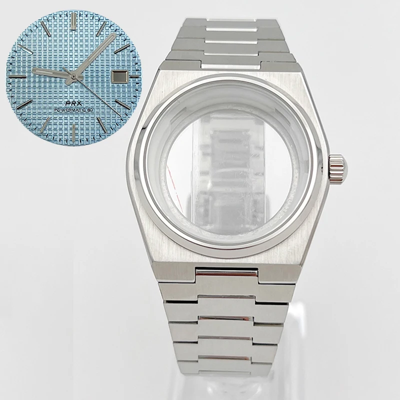 

40mm NH35 PRX Super Player Watch Cases Sapphire Glass Case Fit NH35 NH36 NH38 4R Movement With Hands And Dial Watch Repair Parts