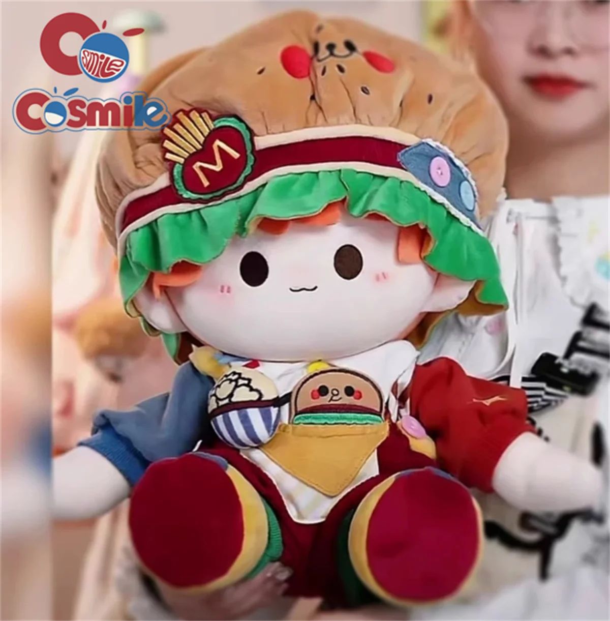 

Cosmile, оригинальный гамбургер, инновационный дизайн, забавная и милая версия, 40 см, хлопок, Китай, плюшевая кукла 20 см, одежда для тела, одежда, подарок