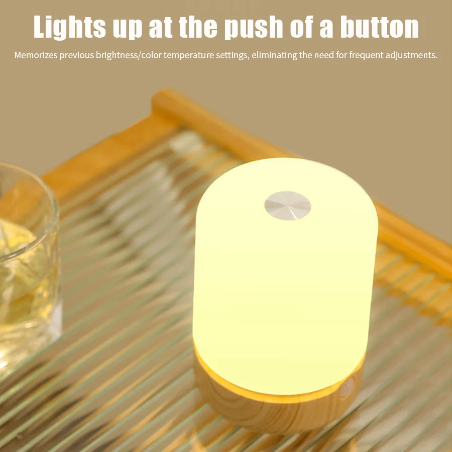 Portátil LED Touch Light com Controle do Sensor, USB Alimentado, Mudança de Cor, Lâmpada Atmosfera, Cabeceira, Quarto, Sala