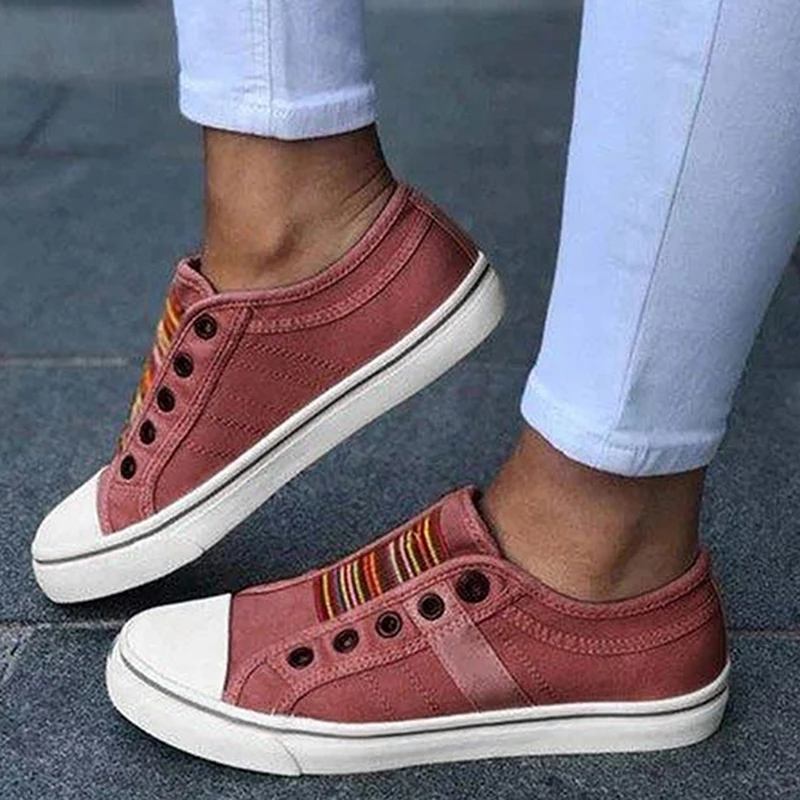 2022 Low-cut Trainers Canvas Flat Shoes Women Casual Vulcanize Shoes New Women Summer Autumn Sneakers Ladies WDHKUN