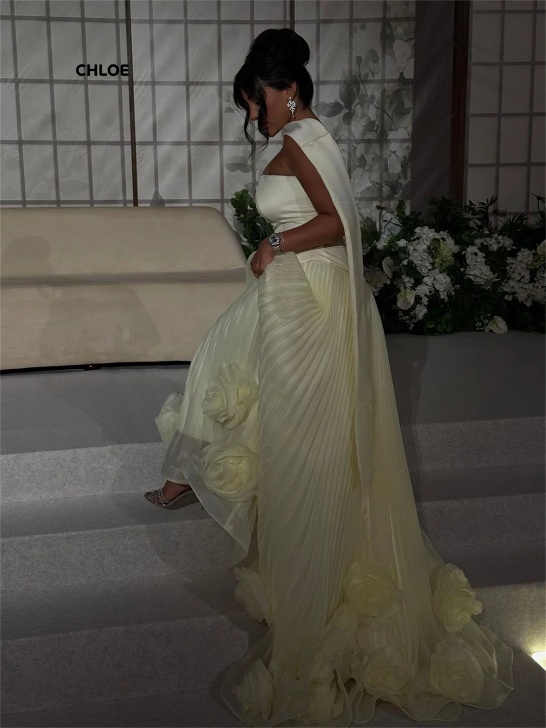 오프숄더 갈라 드레스 우아한 이브닝 파티 드레스 럭셔리 2025 맞춤 제작 이브닝 드레스 여성 A라인 숄 볼 가운 드레스