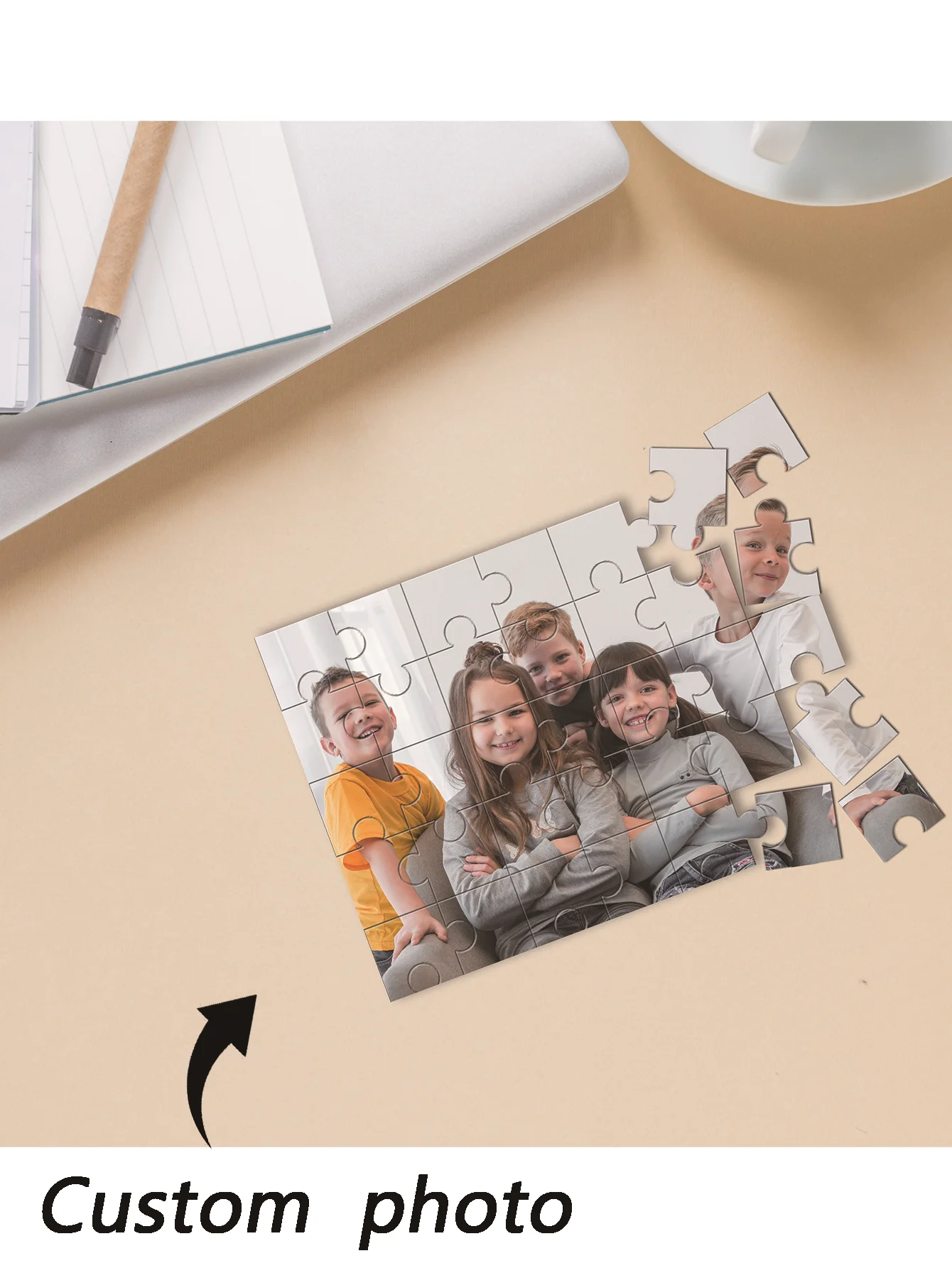 35/150/300/500pcs Creative Custom Photo Personalised Decompression Puzzles Customizable Photo For Kids Toy Friend Gift