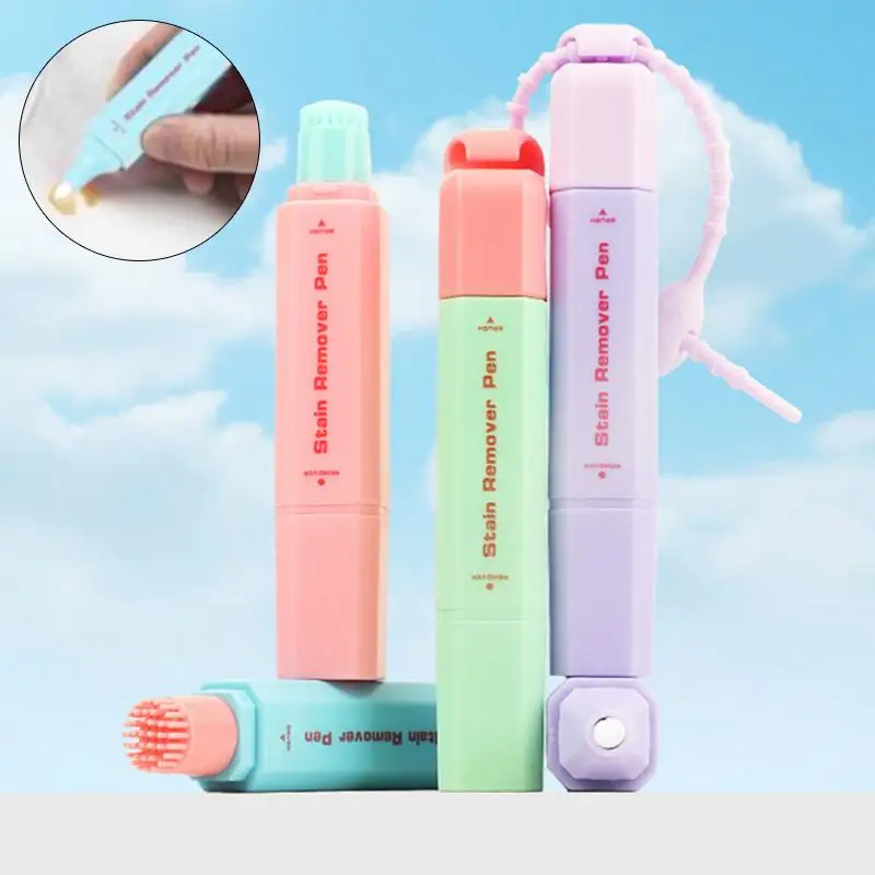 1 PCS White Clothes Stain Remover Pen Strong Portable Waterless Tank Oil Stain Remover Pen 12ML Portable Emergency Hotpot Pen