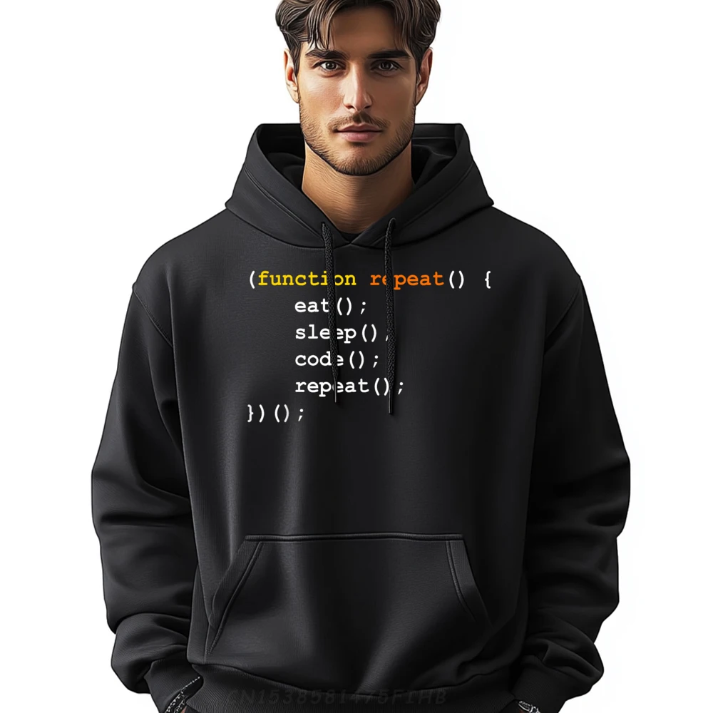 

Funny Computer Science Programmer Eat Sleep Code Plus Size Men Clothing Couples New Year