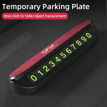 자동차 인테리어 임시 정지 표지판 주차 번호 카드 장식, 인피니티 QX60 QX70 QX80 QX50 QX30 Q70L Q60 Q50 Q60S Q30